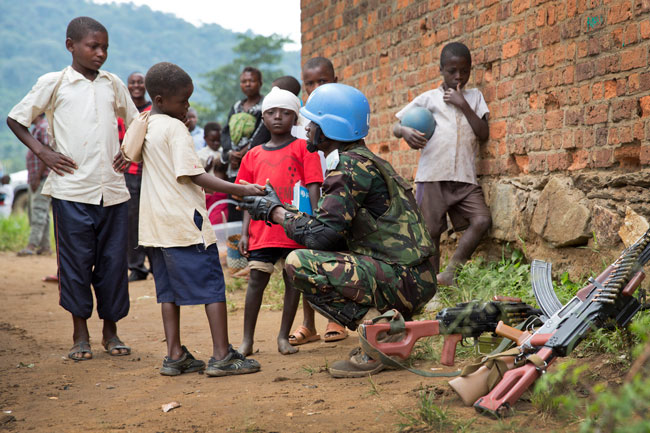 Peacekeeper in DRC