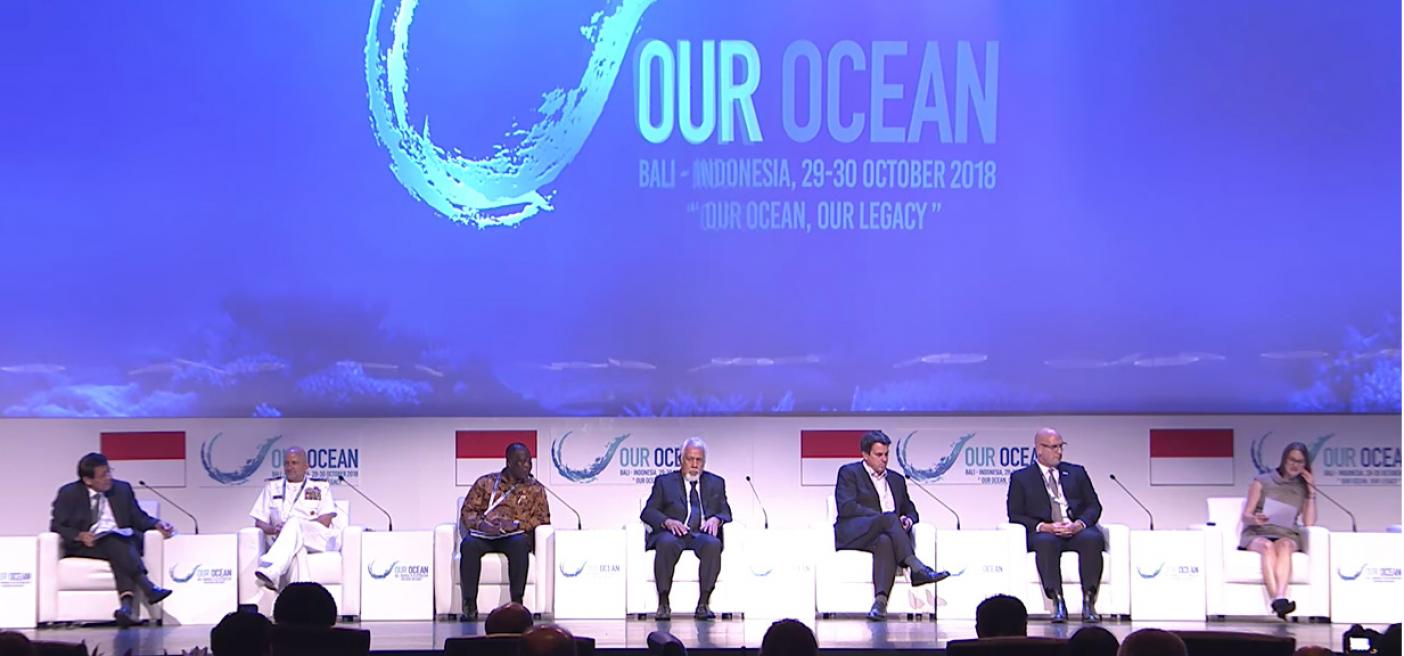 Dr Sarah Glaser speaks at Our Ocean Conference
